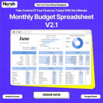 Monthly Budget Spreadsheet - Monthly Budget Tracker